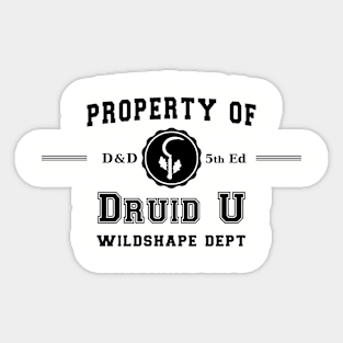 Druid University Sticker